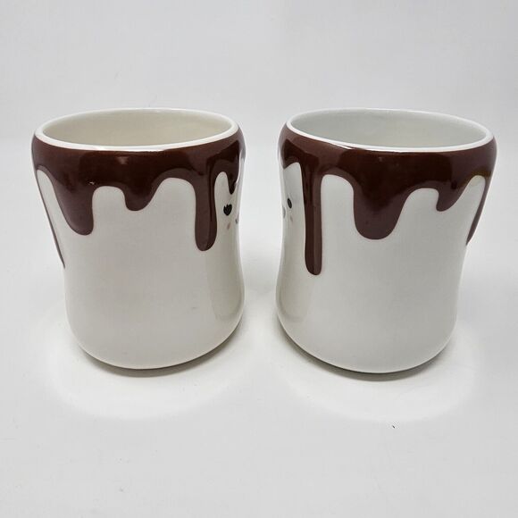CandyRific Coffee Mugs (2) We Go Together Marshmallow Hot Chocolate Cocoa Cups - Picture 9 of 10